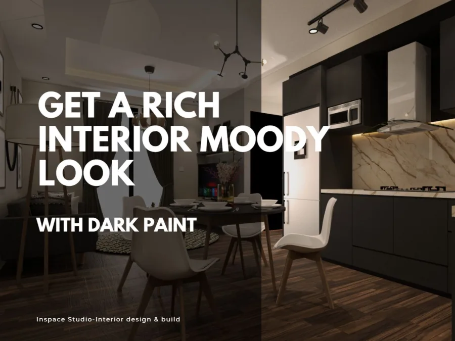 Get a rich, interior moody look with dark paint