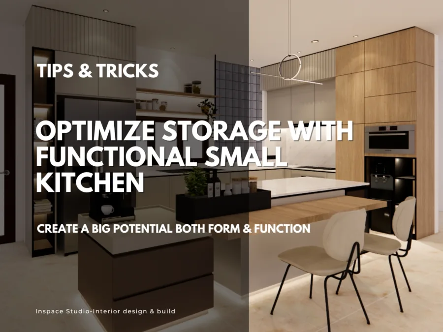 Optimize storage with functional small kitchen
