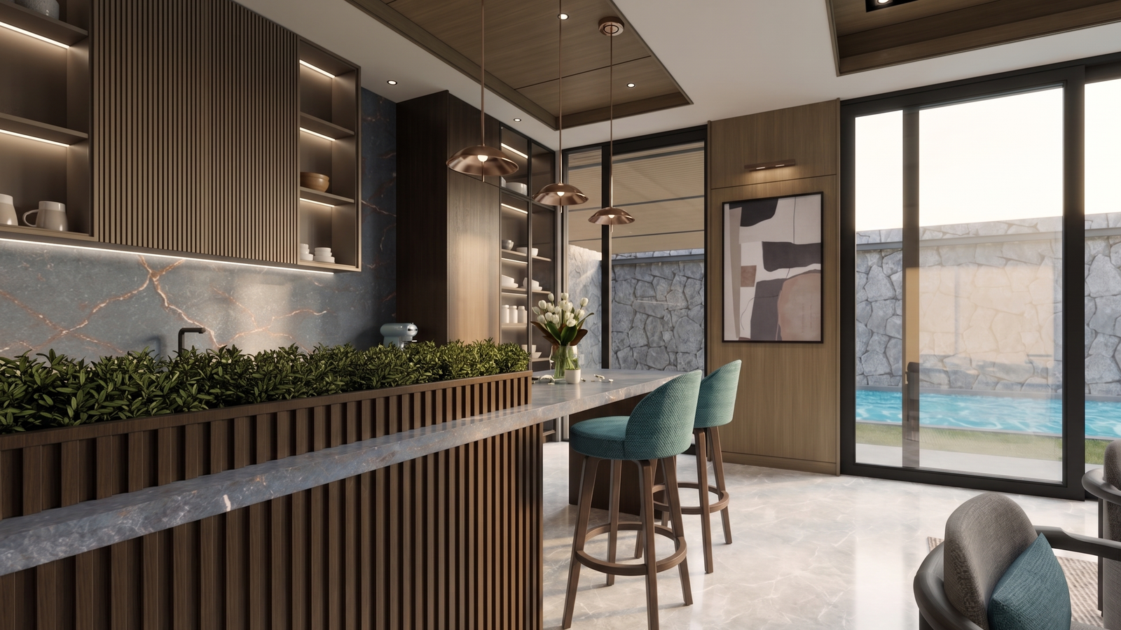 Material Pairing Strategy: Menciptakan High-End Residential Look