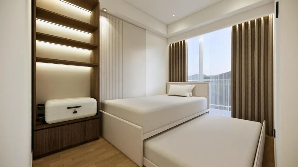 FL Apartment — Bed with built-in storage