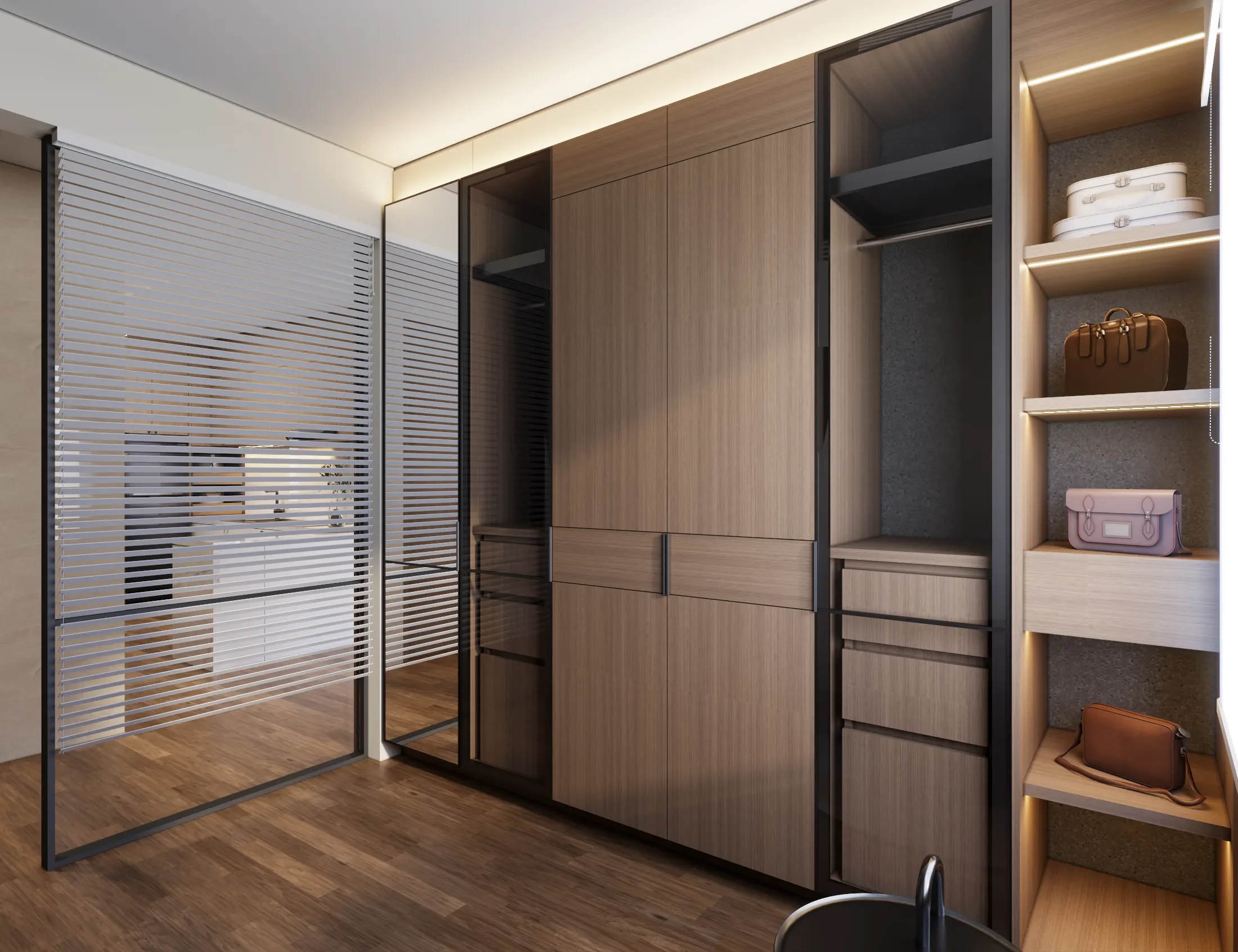 YX Apartment — Walk-in closet